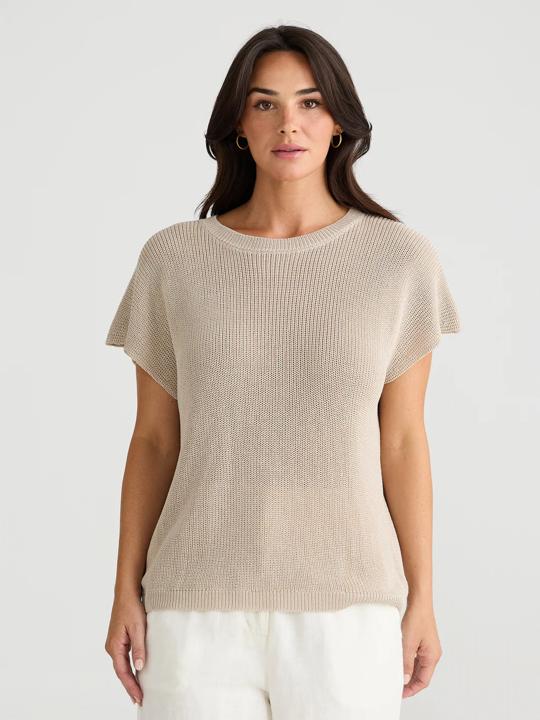 Limo Knit Vest - Natural