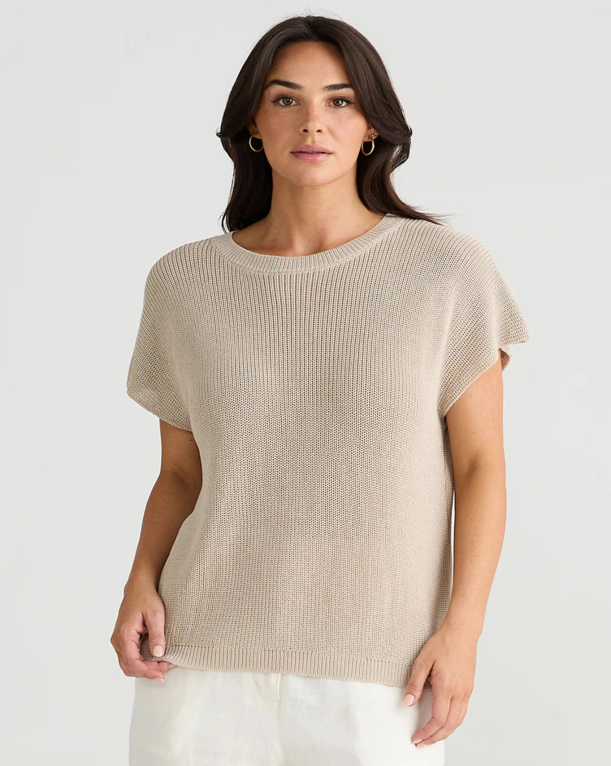 Limo Knit Vest - Natural