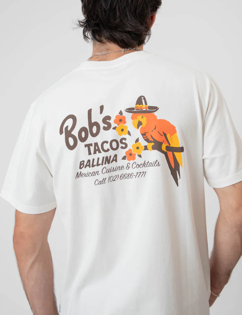 Bobs Tacos Heavyweigh SS Tee - Vintage White