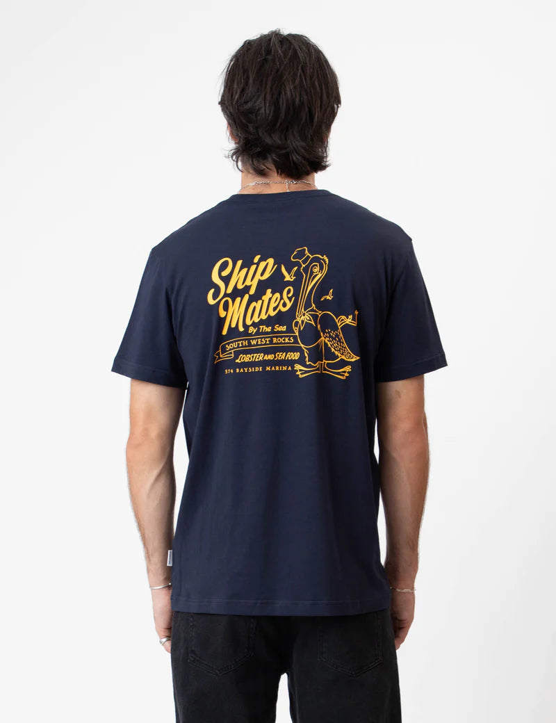 Ship Mates Reginald SS Tee - Navy