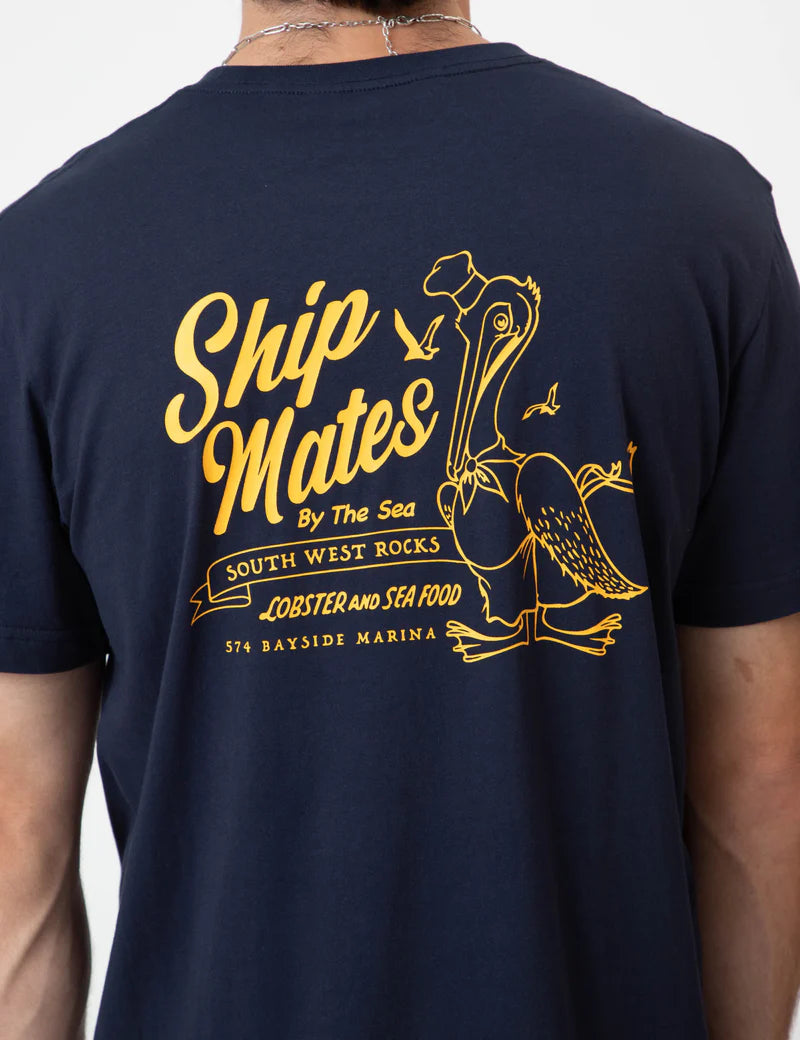 Ship Mates Reginald SS Tee - Navy