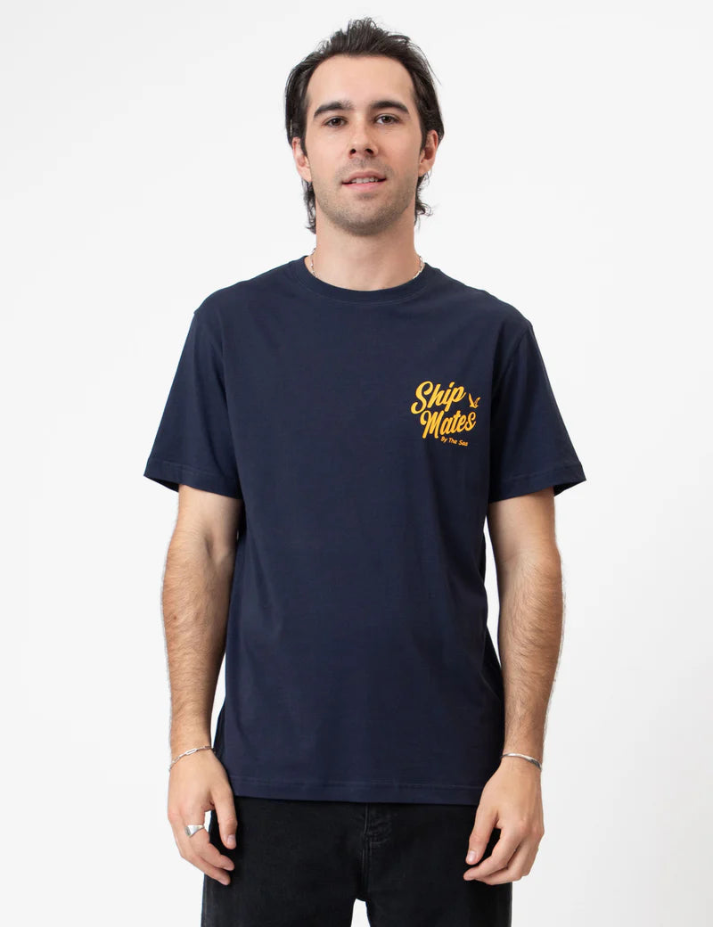 Ship Mates Reginald SS Tee - Navy