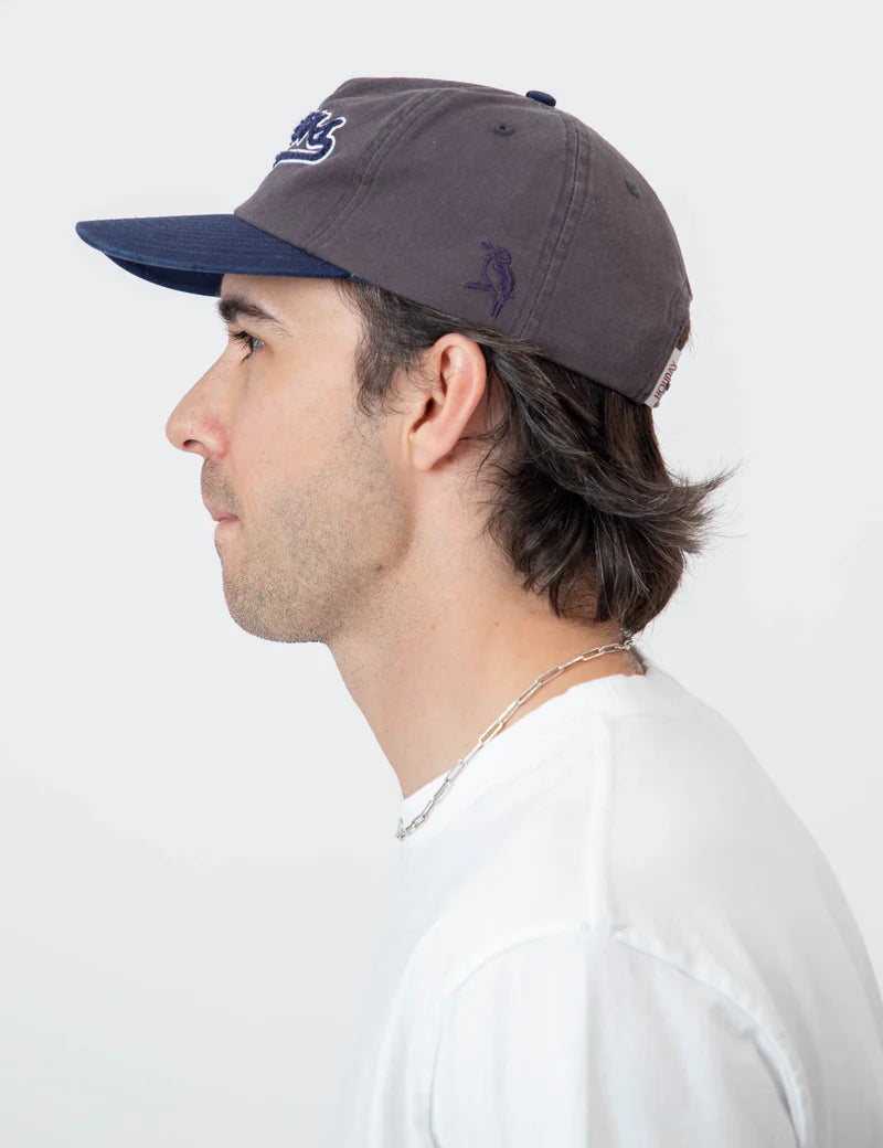 Cheers Unstructured 5 Panel Hat - Charcoal