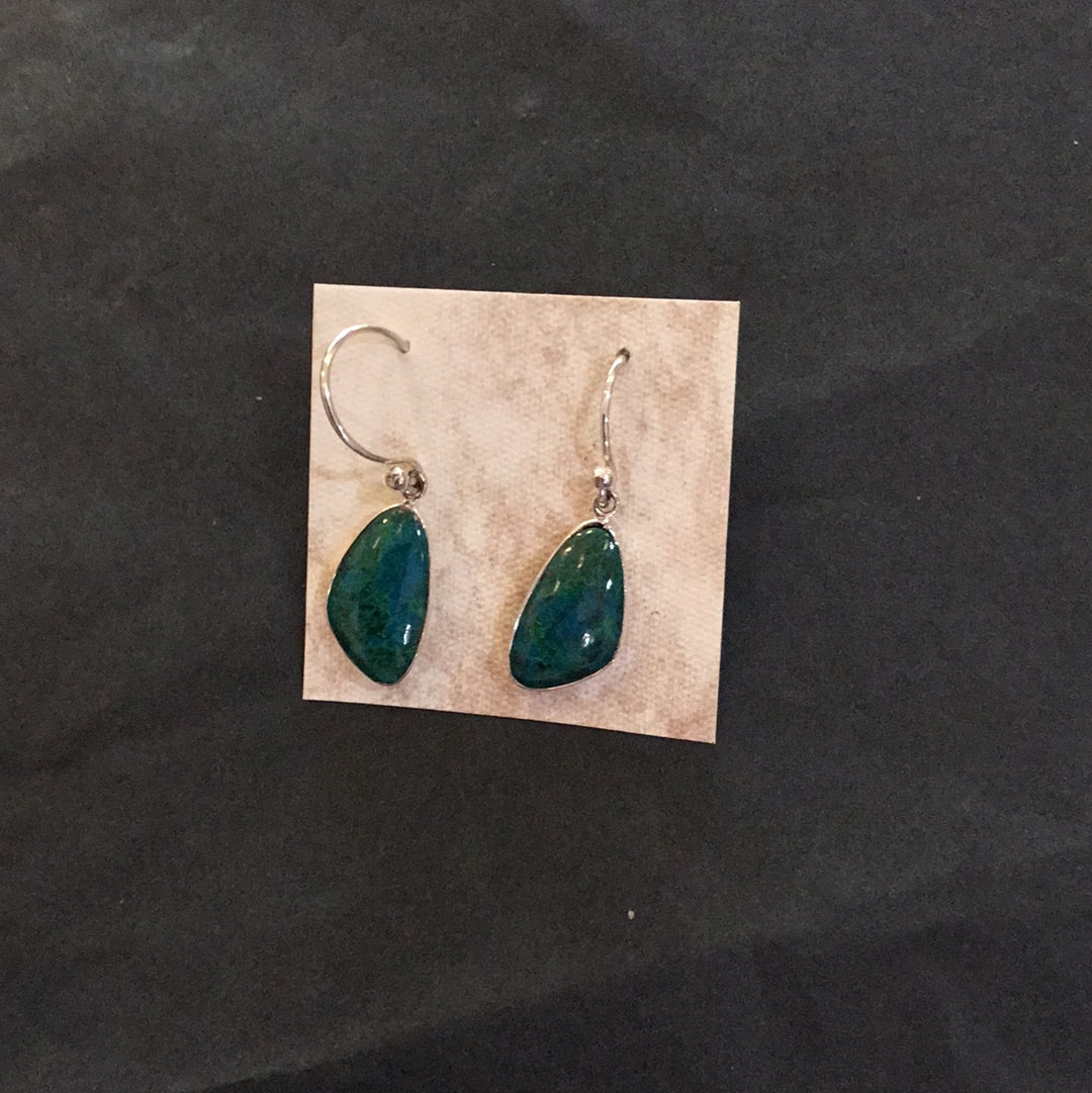 Chrysocolla earring