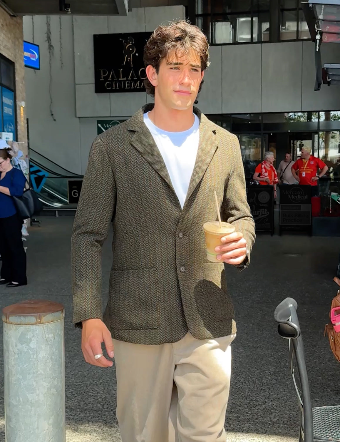 Carlton Blazer - Brown Herringbone