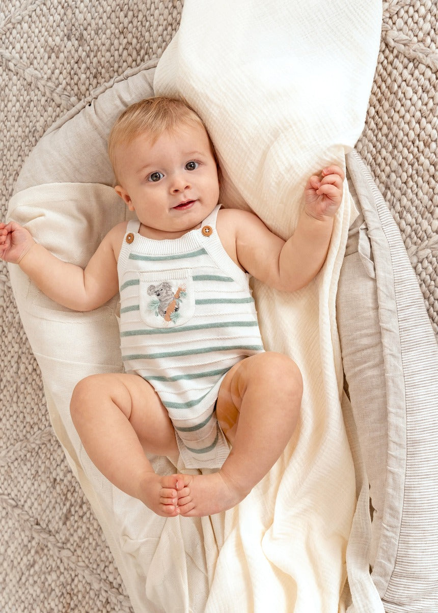 Taylor Organic Knitted Bodysuit - Taylor Stripe