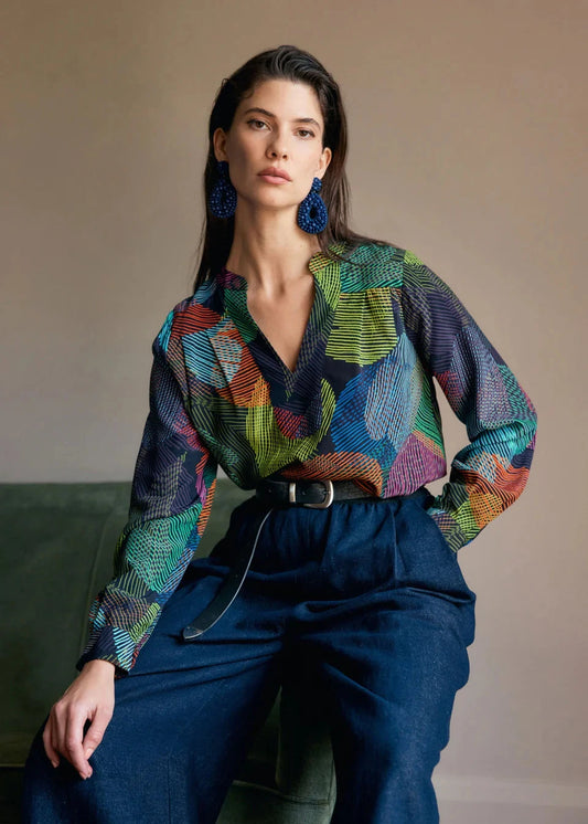 Maar Top  - Ombra Print