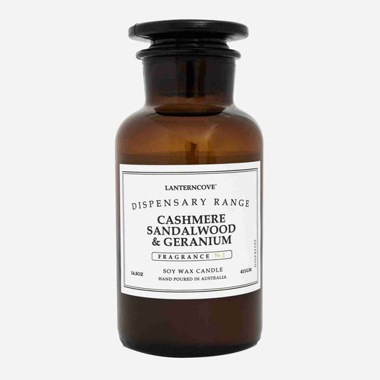 Cashmere Sandalwood & Geranium Dispensary - Candle 6.5oz