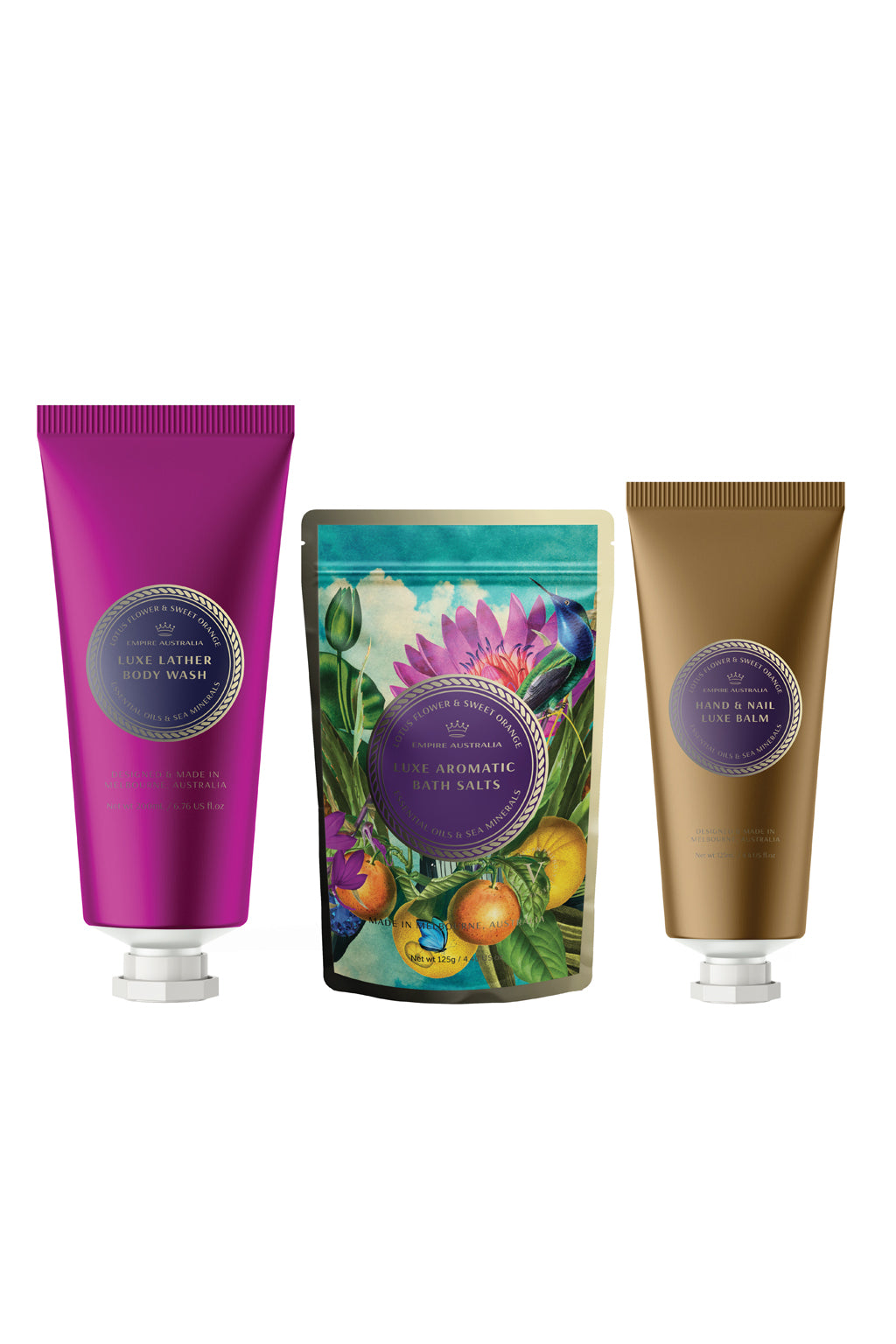 Lotus Flower & Sweet Orange Body Pamper Set