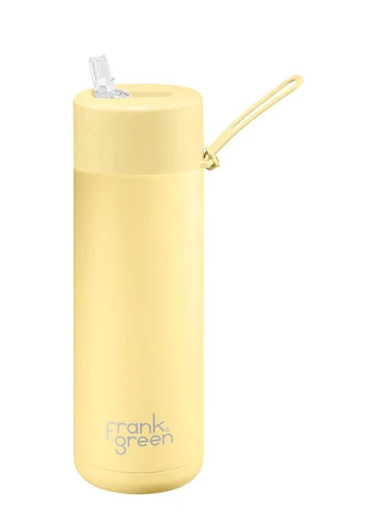 Stainless Steel Ceramic Reusable Bottle - Buttermilk 20oz