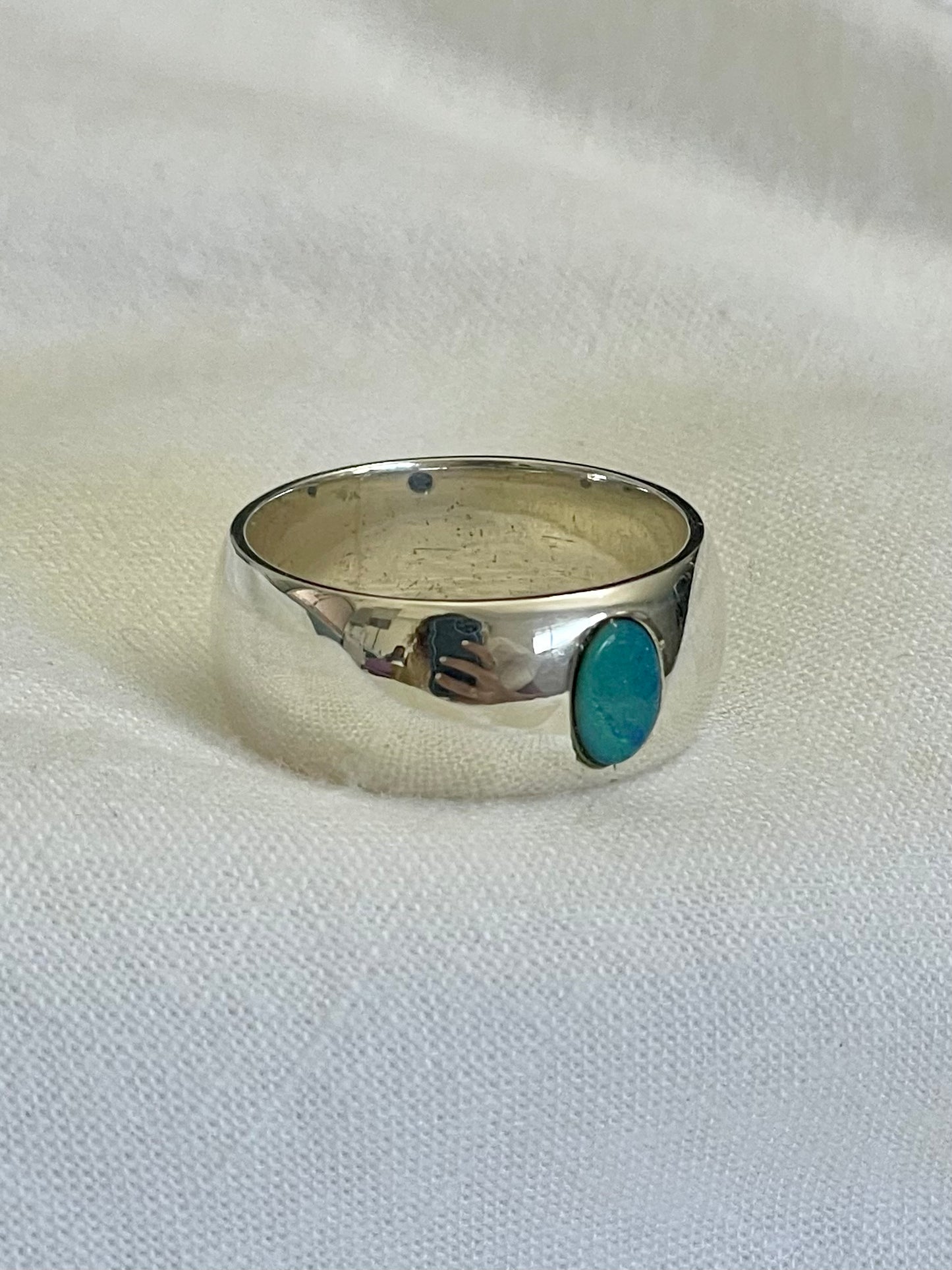 Silver Opal Ring