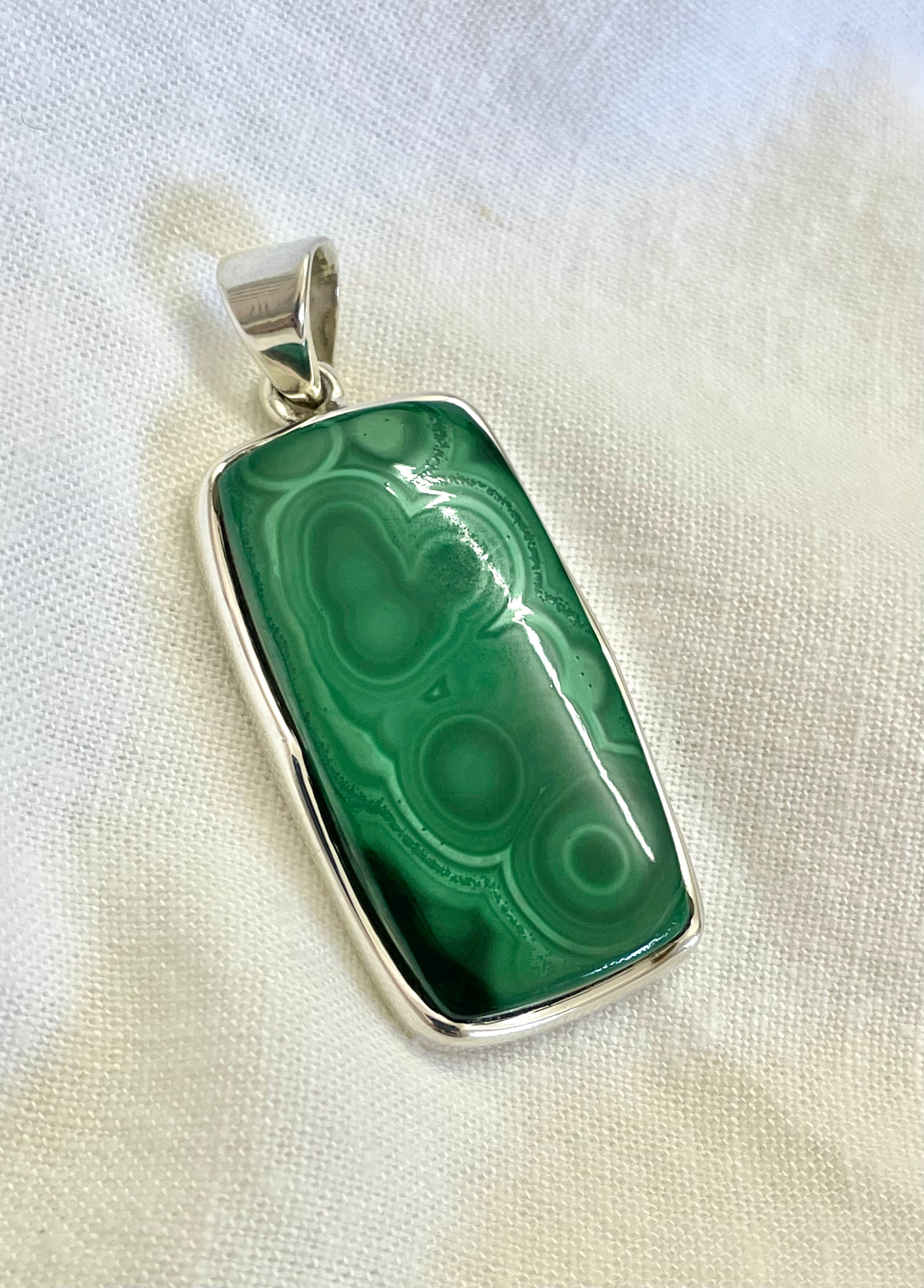 Green on sale malachite necklace