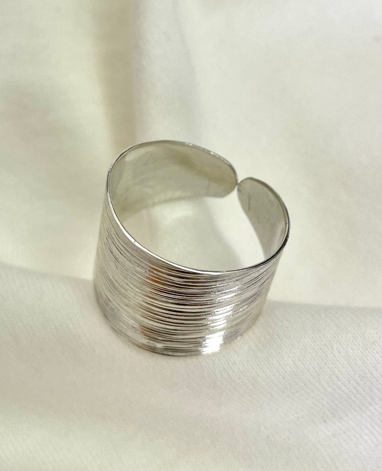 Textured Silver Ring