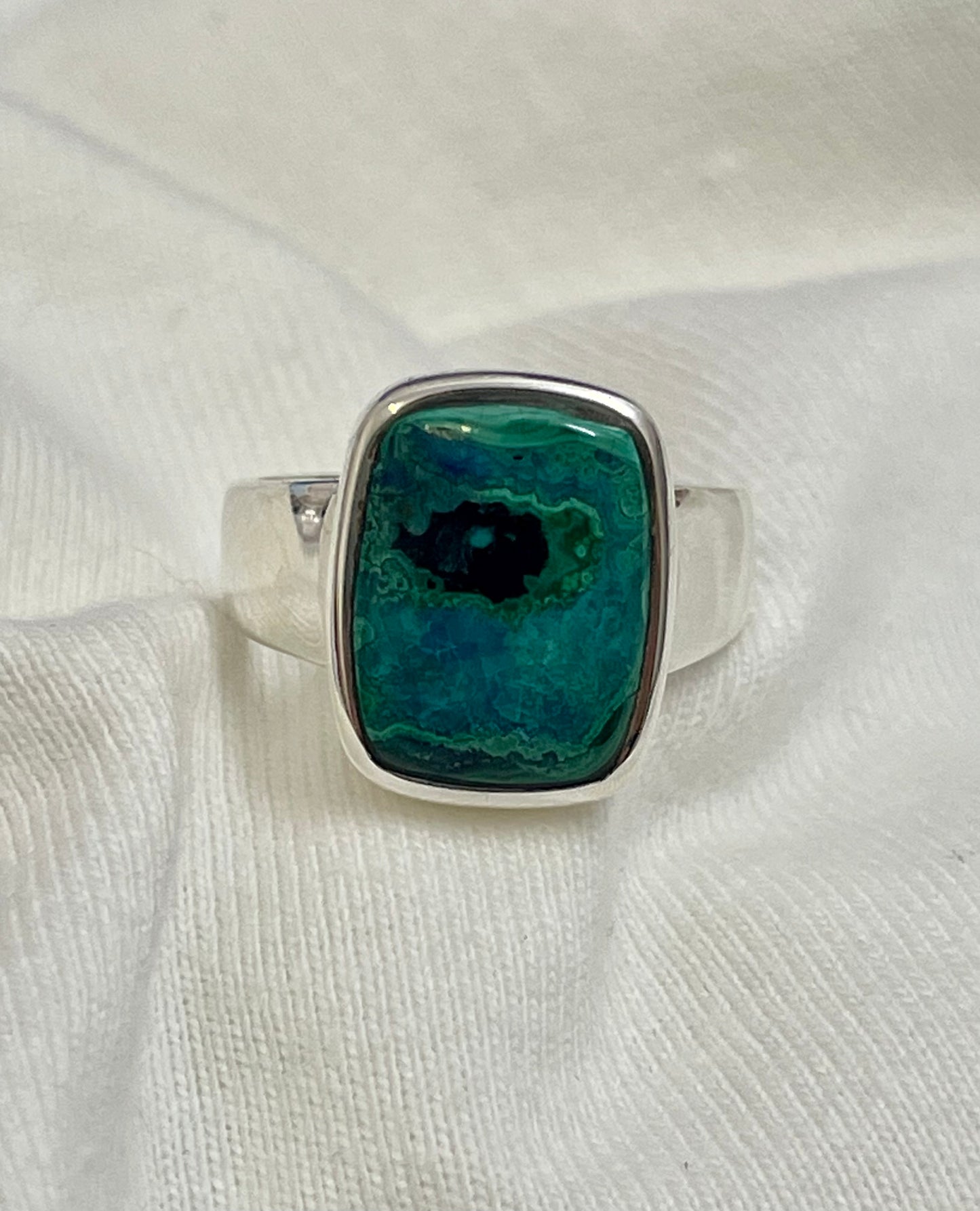 Chrysocolla Malachite Ring