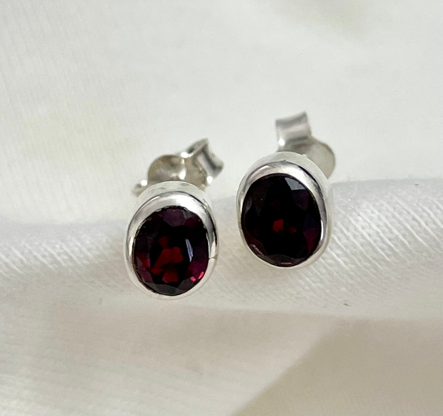 Garnet Studs