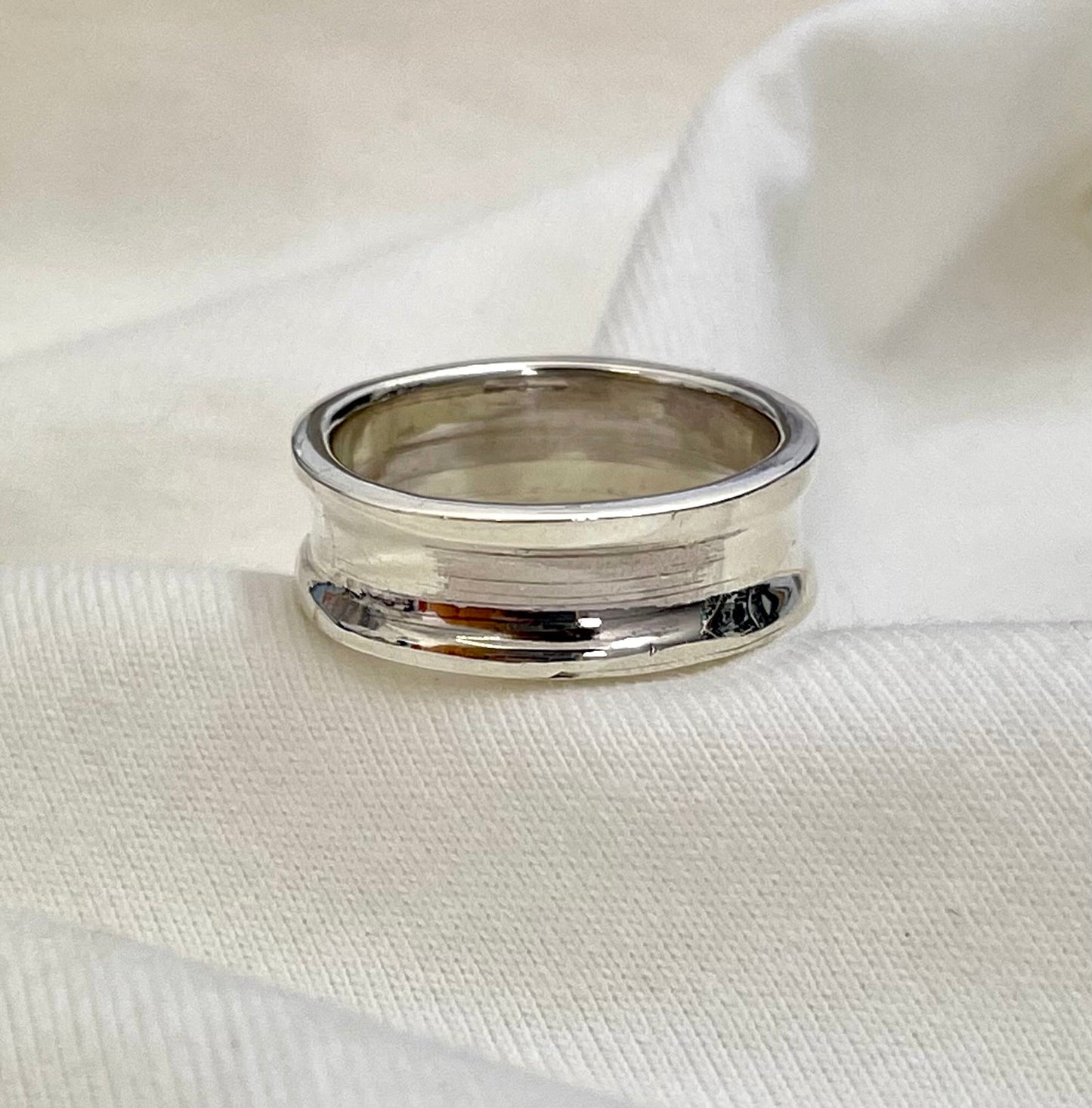 Silver Groove Ring