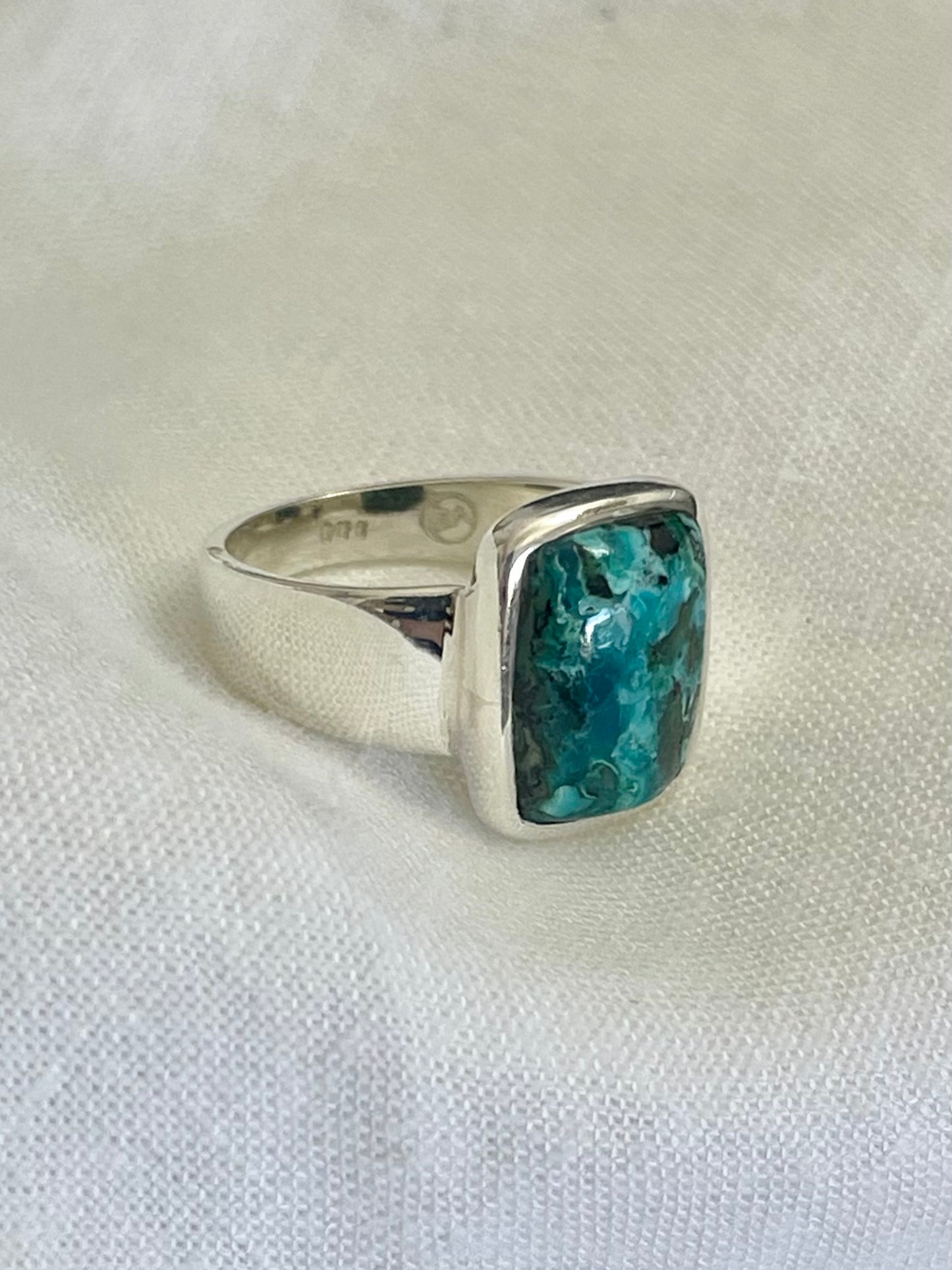 Chrysocolla Malachite Ring