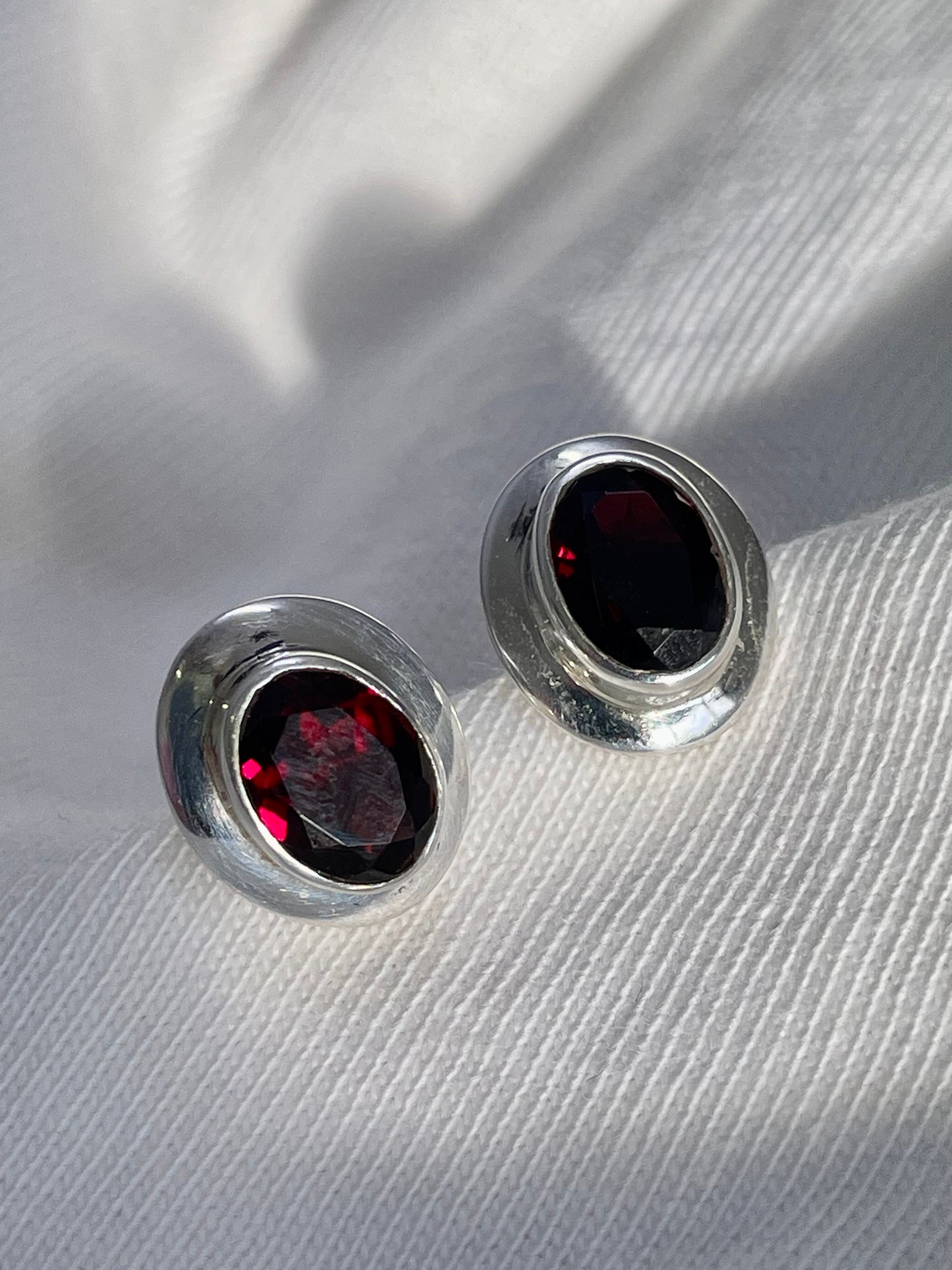 Garnet Studs