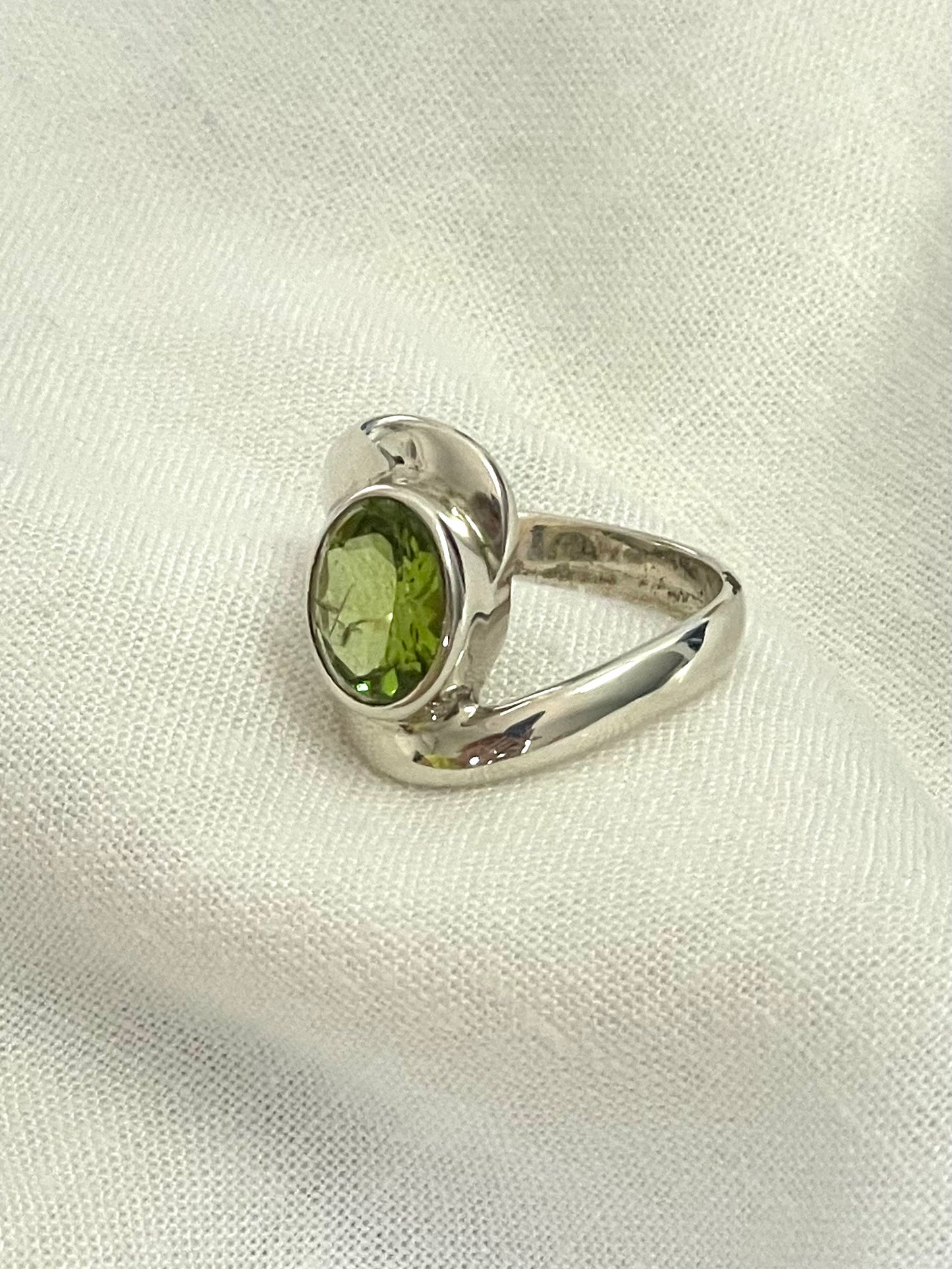 Peridot Silver Ring