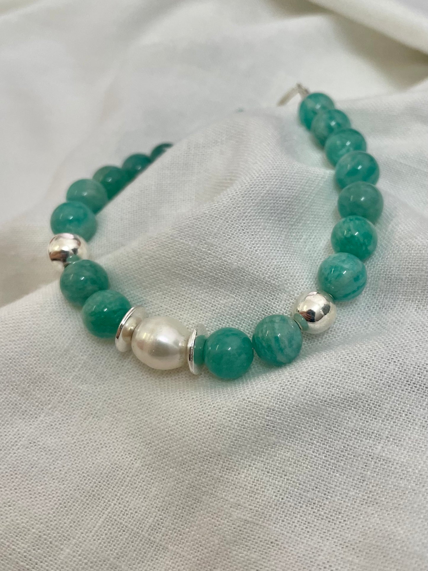 Pearl Amazonite Bracelet