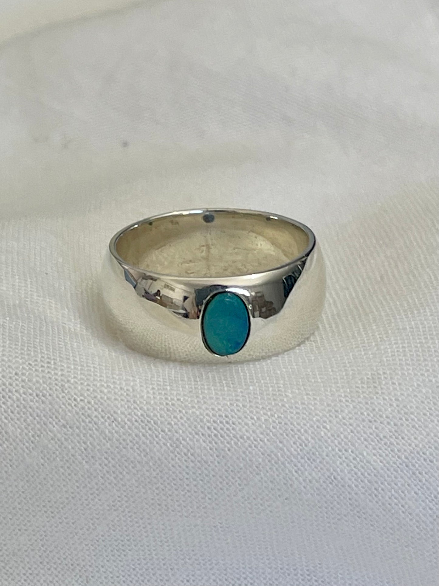 Silver Opal Ring