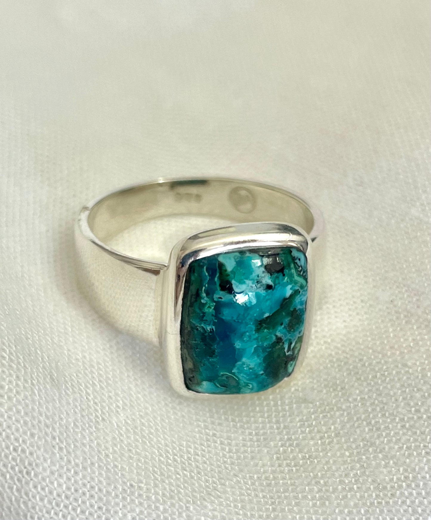 Chrysocolla Malachite Ring