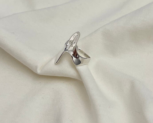 Silver Free Form Ring