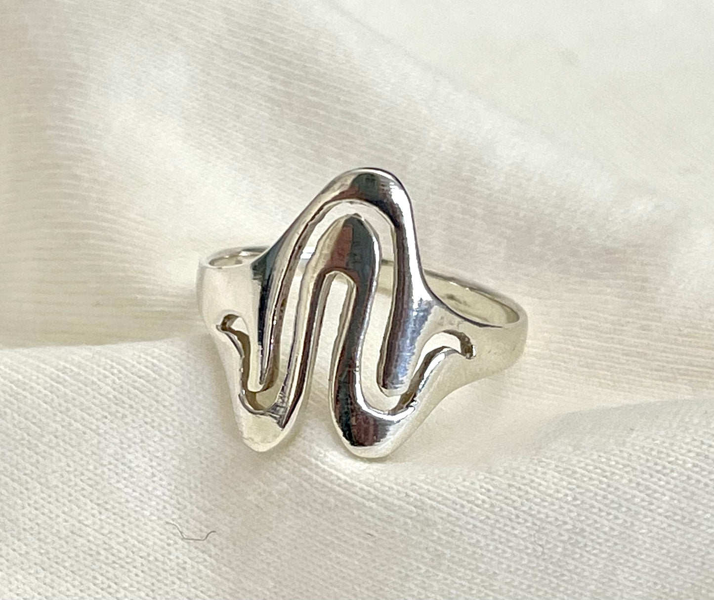 Silver Cut Out Ring