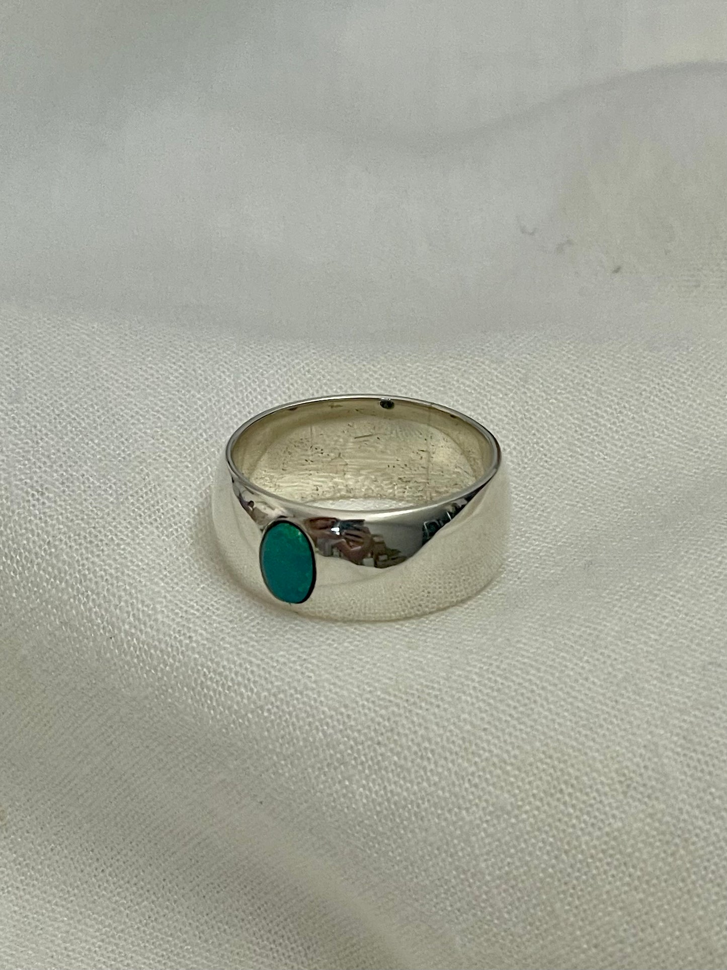 Silver Opal Ring