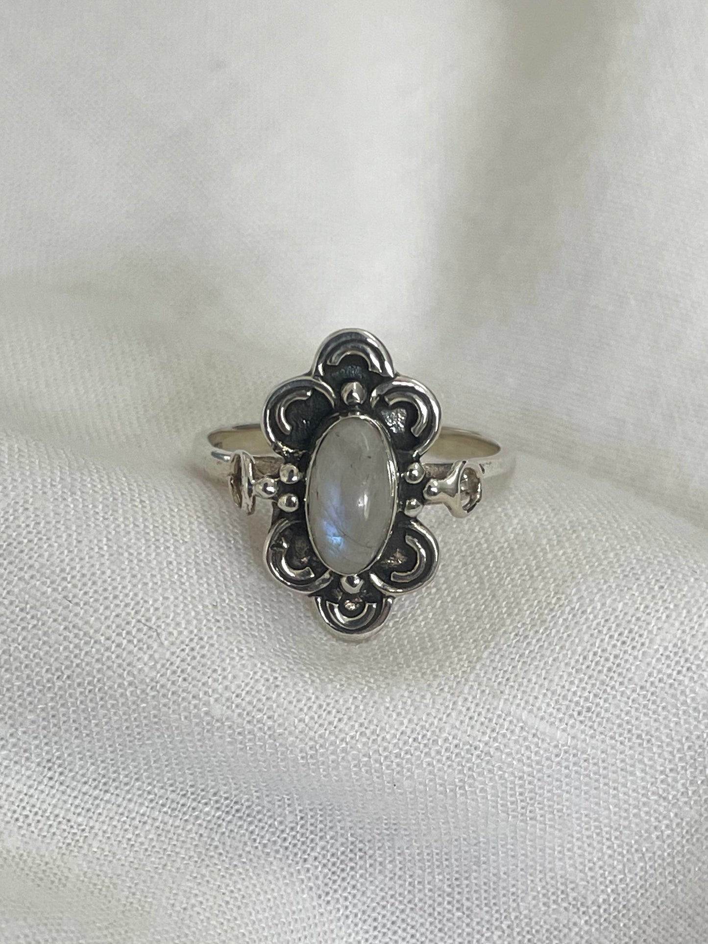 Flora Moonstone Ring