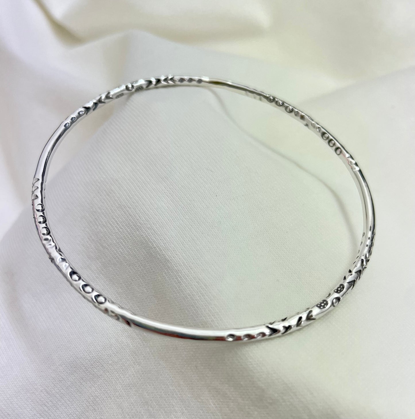 Silver Moon Bangle