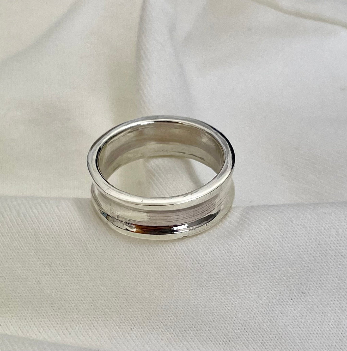 Silver Groove Ring