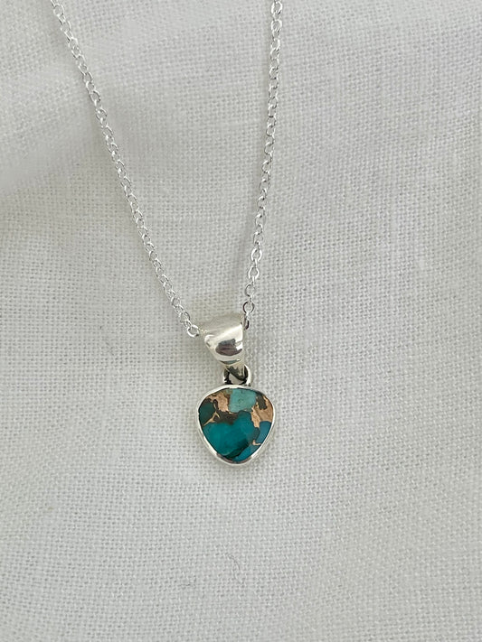 Hola Bella Turquoise Bronze Necklace