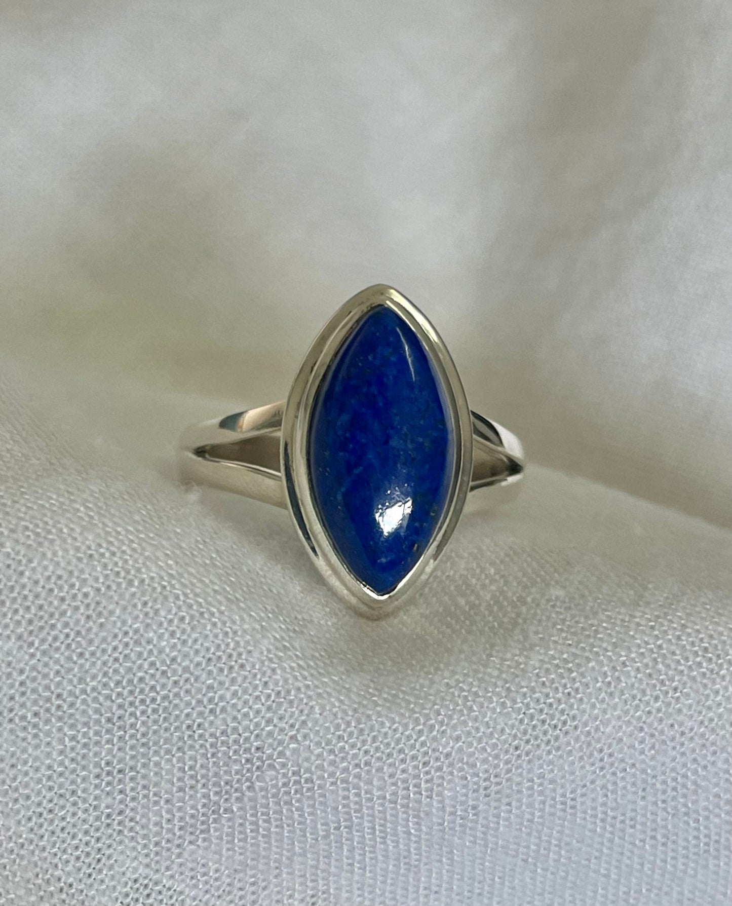 Silver Lapis Ring