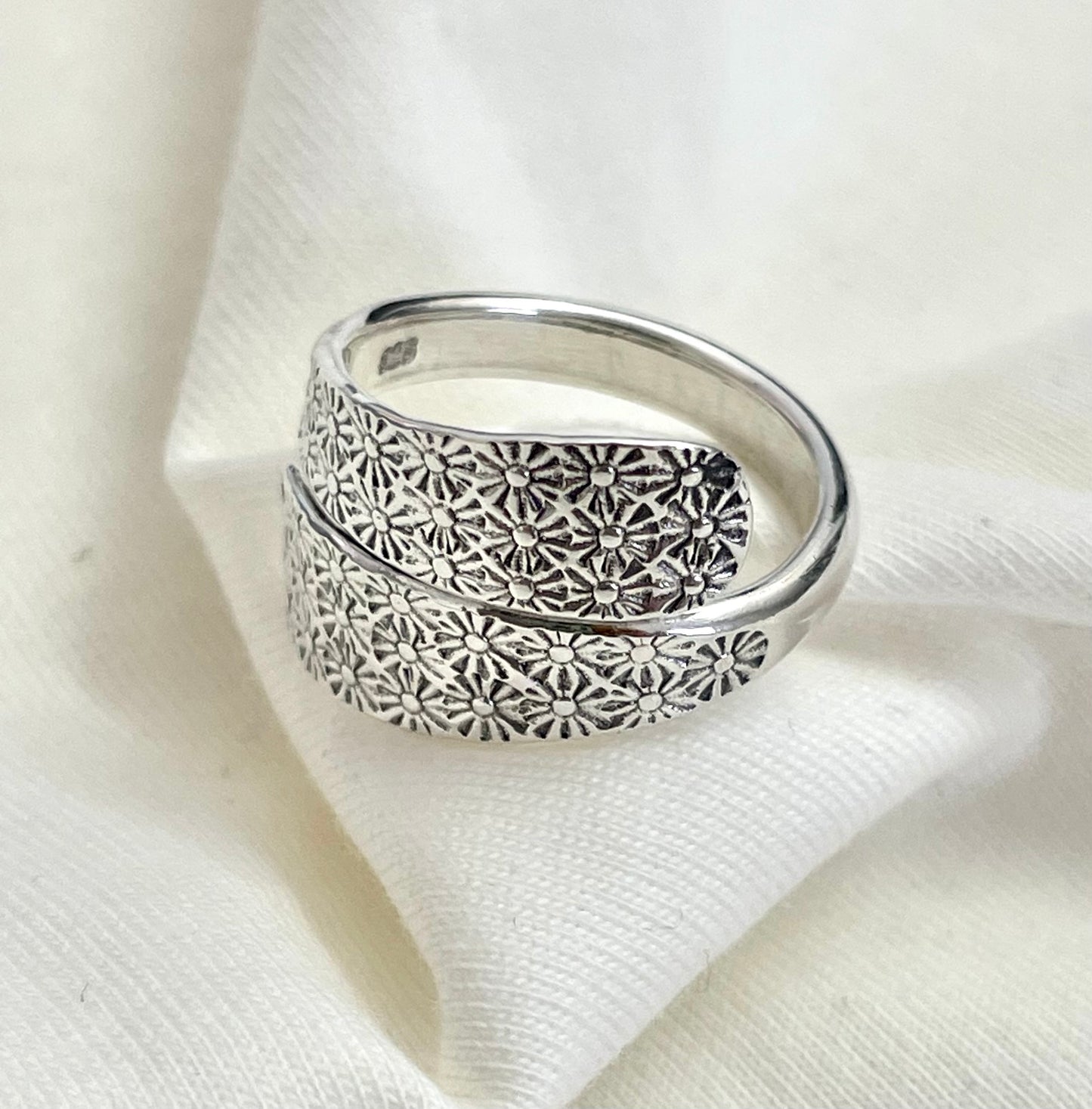 Stamped Silver Ring