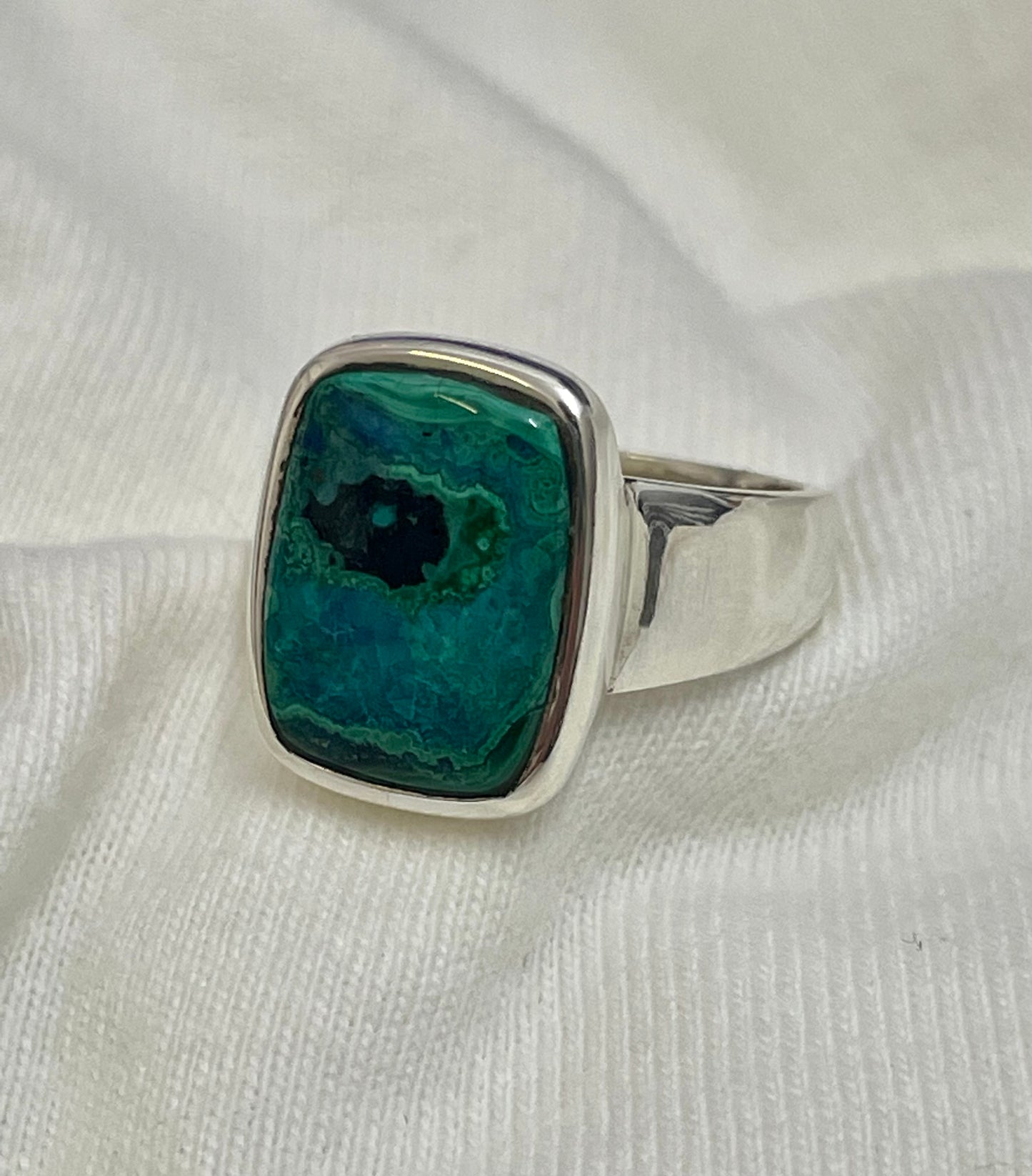 Chrysocolla Malachite Ring