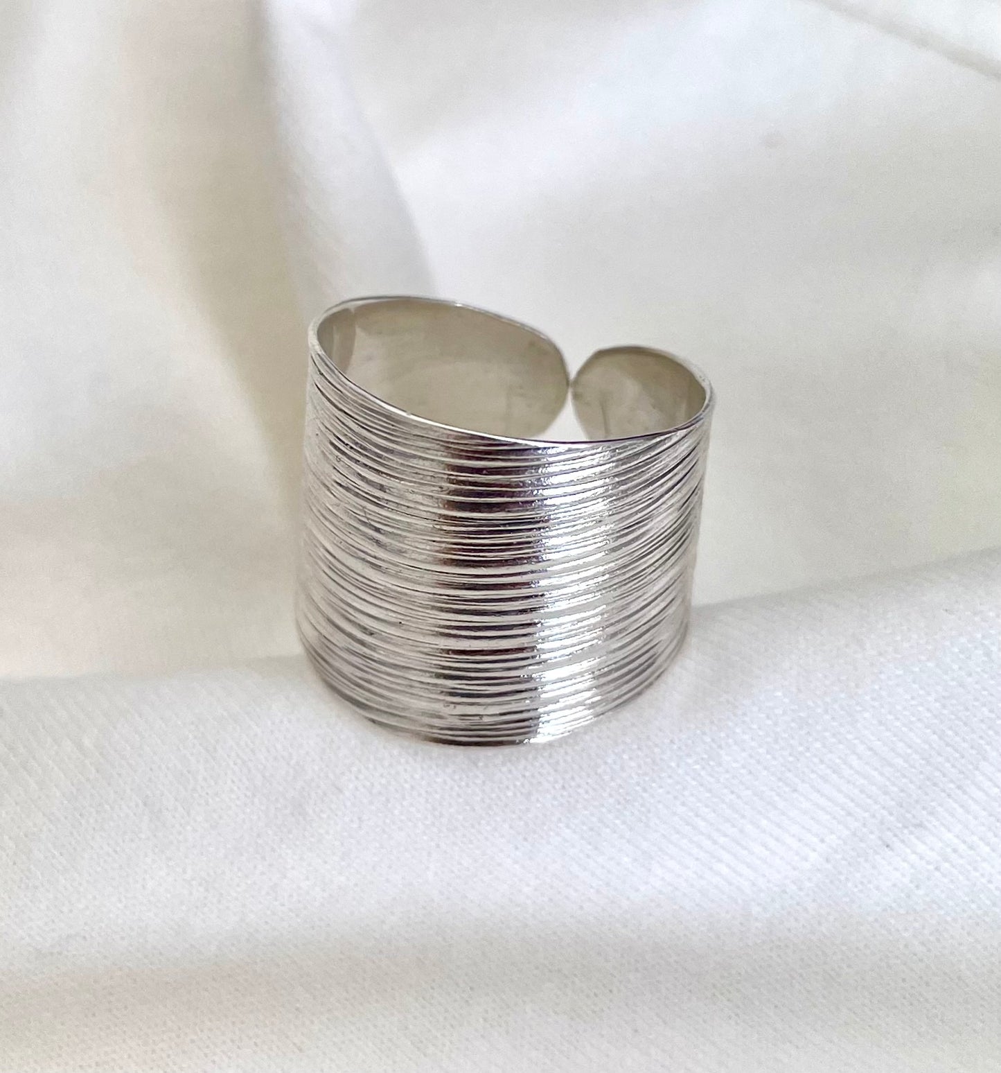 Textured Silver Ring