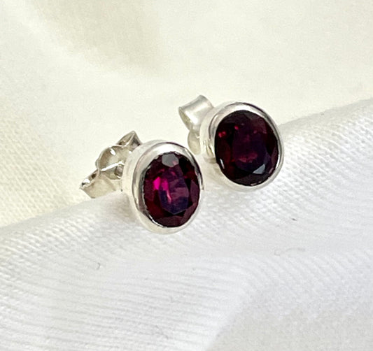 Garnet Studs