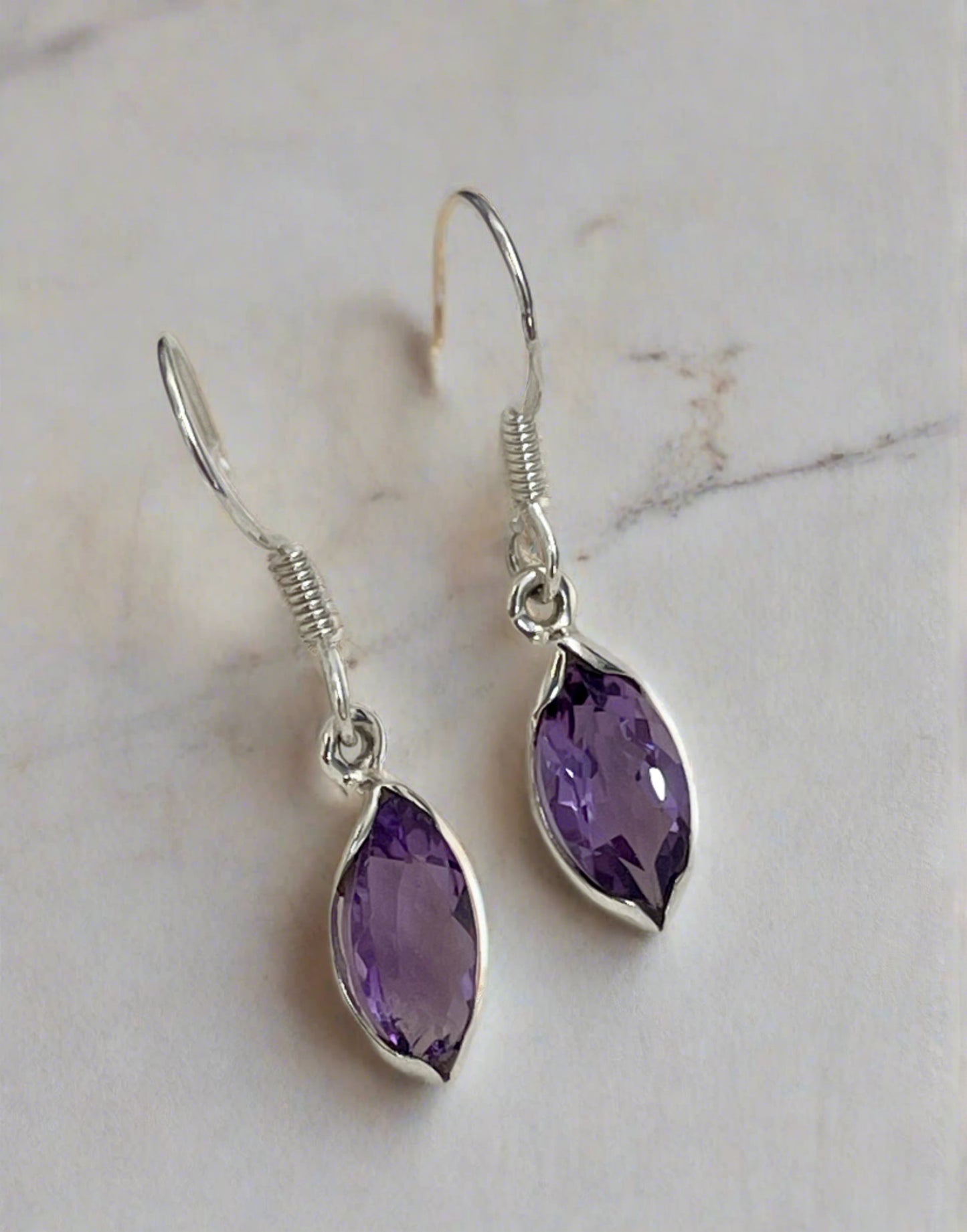 Amethyst Drop Earrings