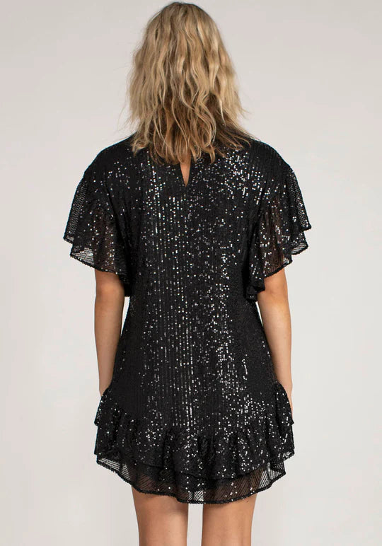 Hereafter Sequin Dress - Black