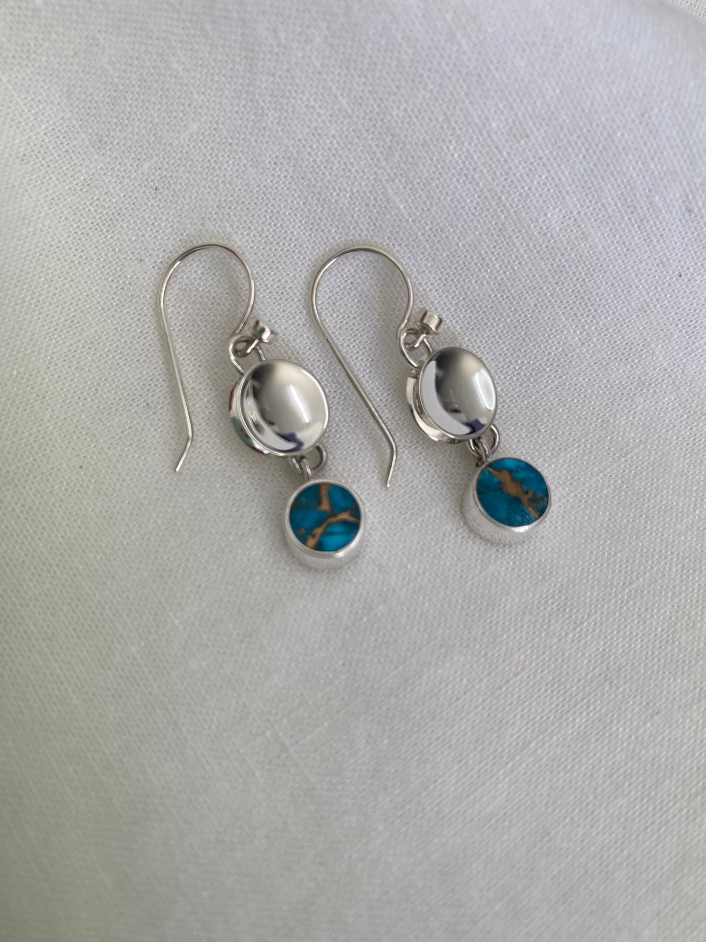 Hola Bella Earrings - Turquoise Bronze