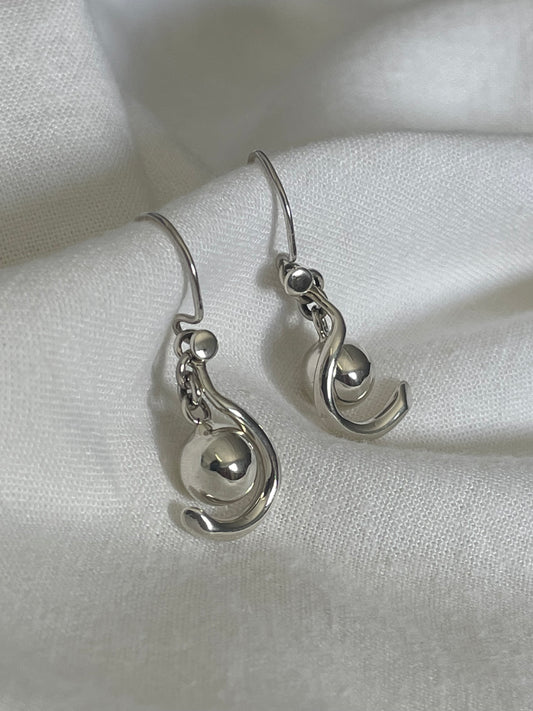 Hola Bella Silver Hook Earrings