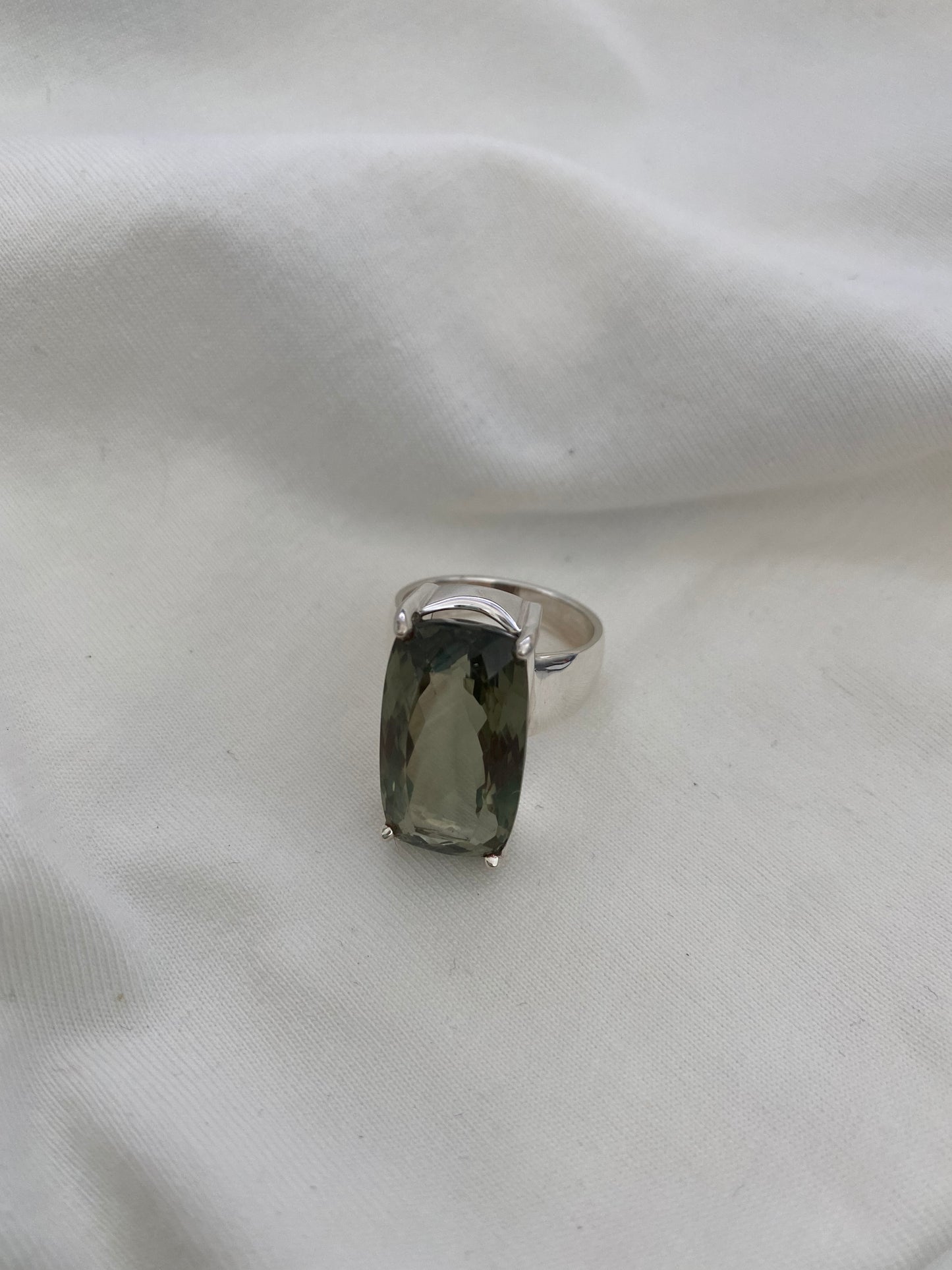 Green Amethyst Ring