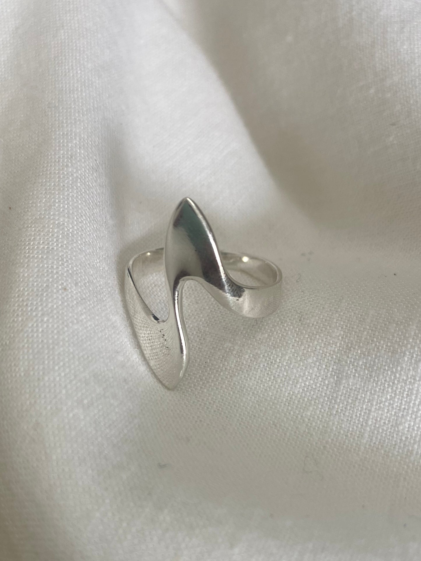 Silver Free Form Ring