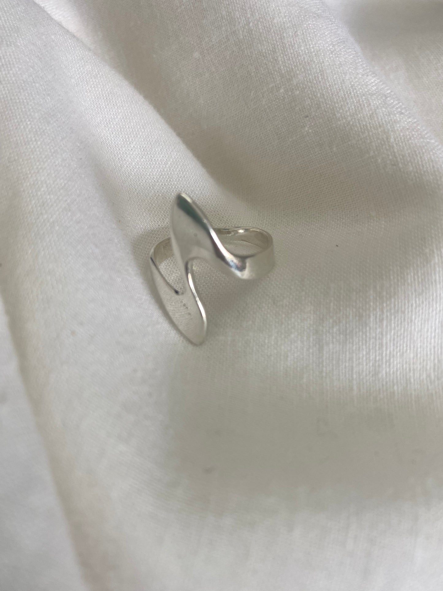 Silver Free Form Ring