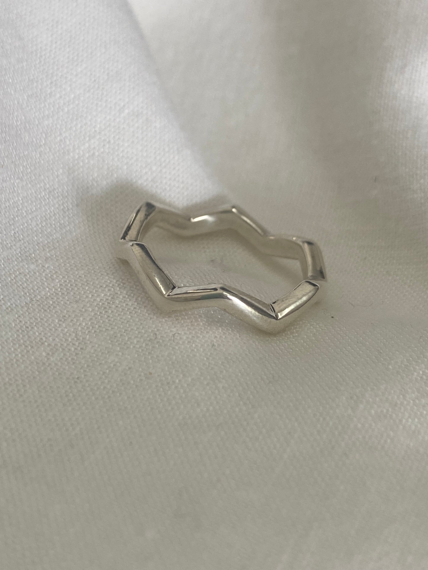 Silver Zig Zag Ring