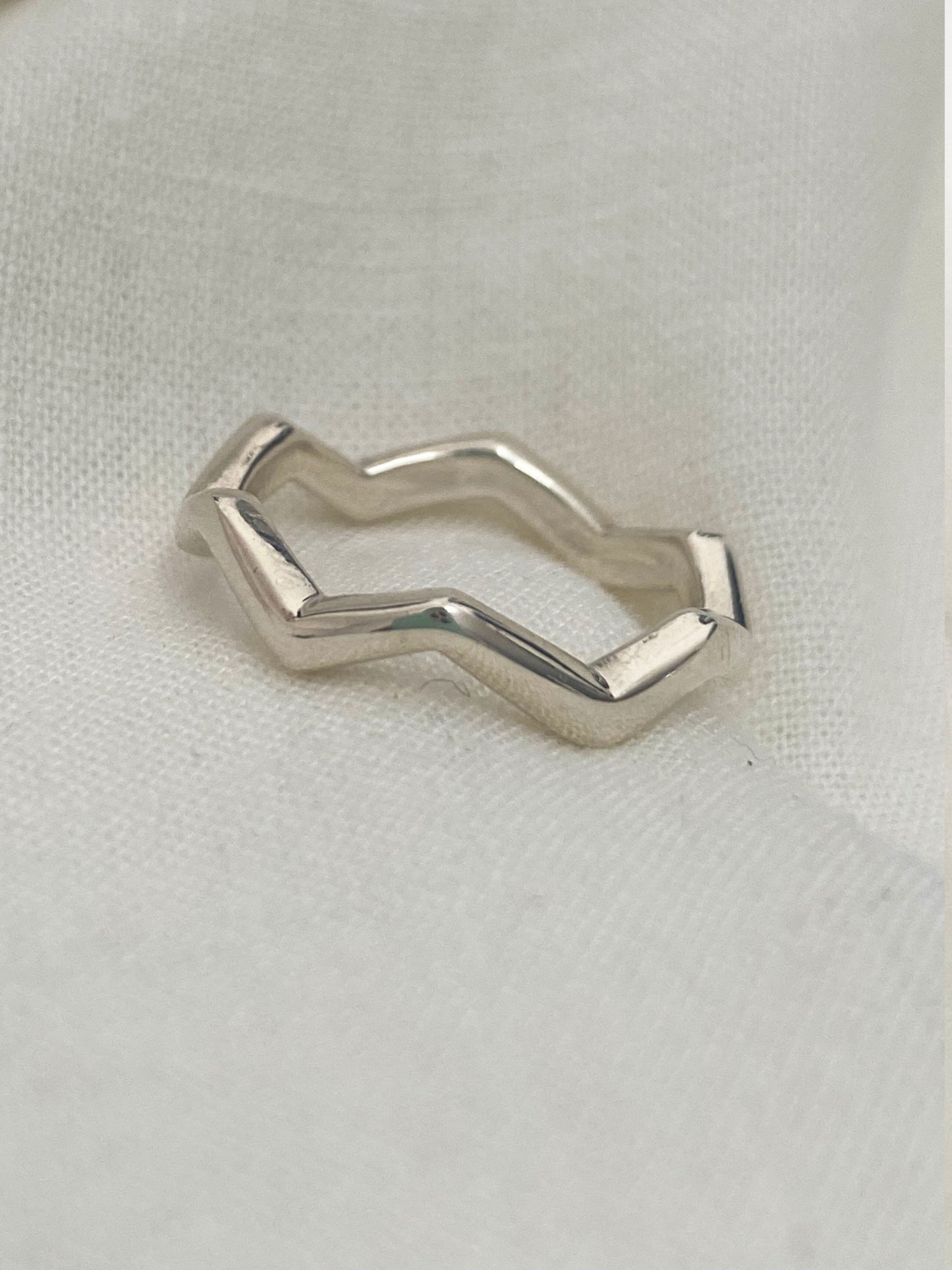 Silver Zig Zag Ring