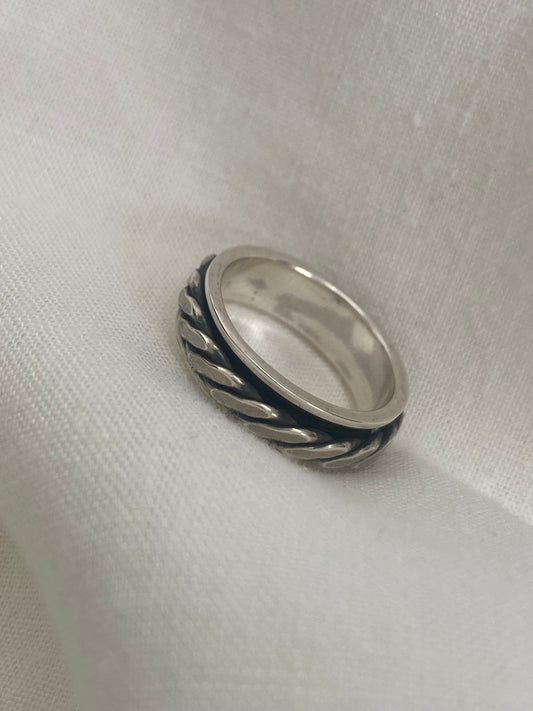 Silver Twister Ring