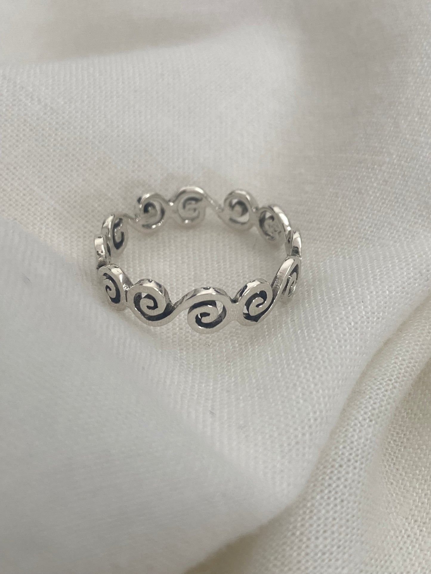 Silver Waves Ring