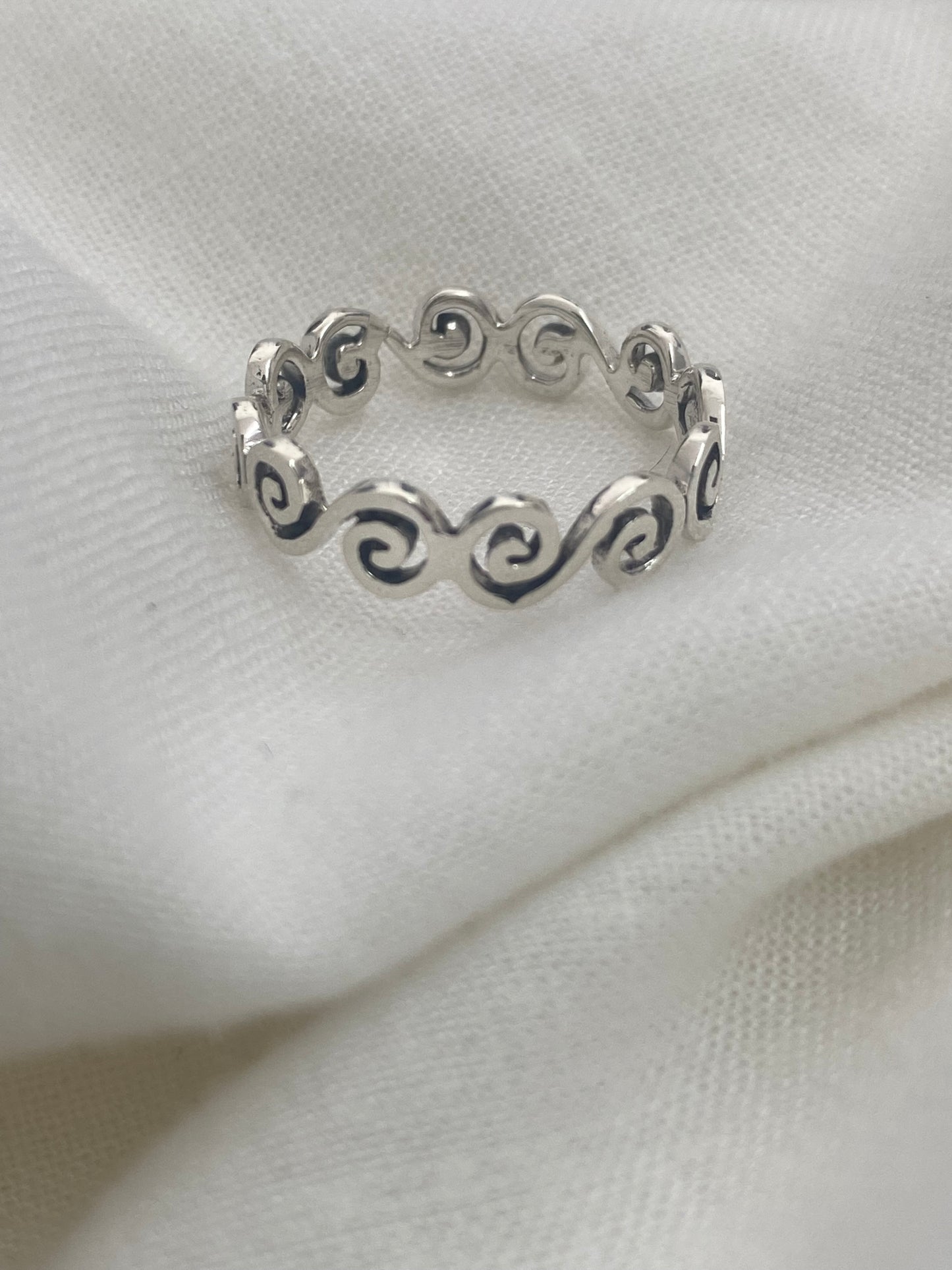 Silver Waves Ring